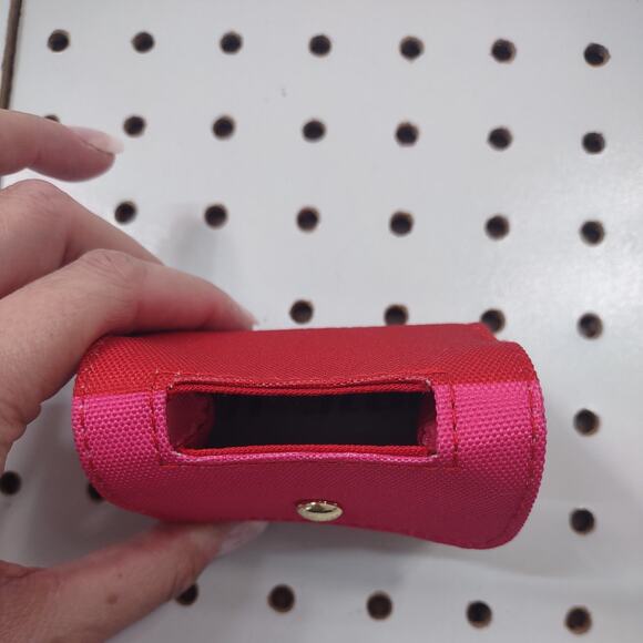 Kate Spade Dog Poop Sack Holder, Pink and Red - Picture 3 of 5